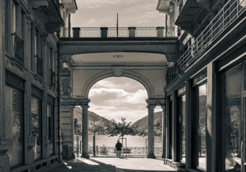 Lugano, on a sunny day.